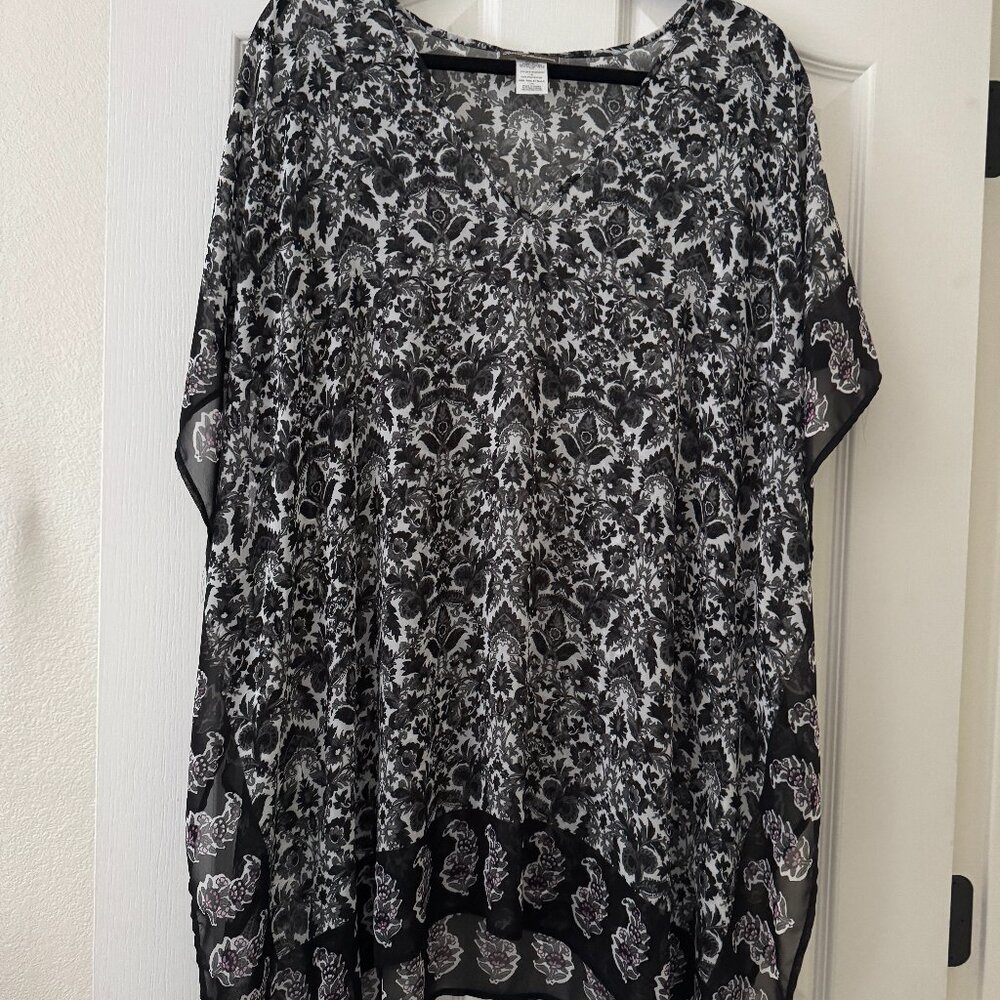 Tommy Bahama Vintage Paisley w/Border Swim Bathing Suit Cover Up L Tunic